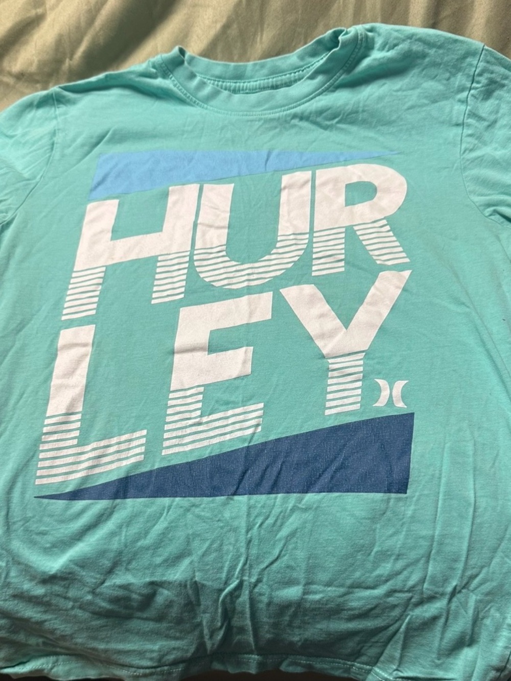 Hurley Boys 18/20 XL Aqua Blue Graphic